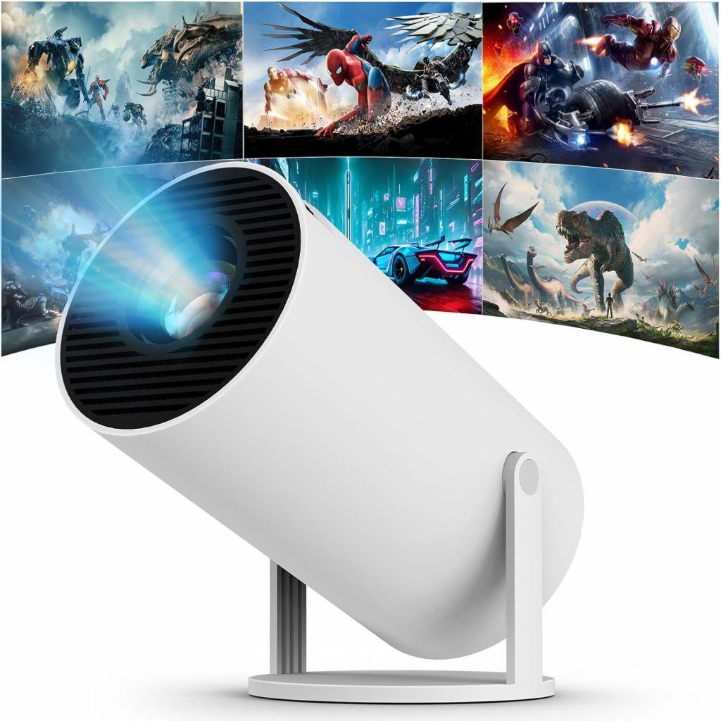 Andriod 5G Wifi Projector Home 4K Support With Youtube, Playstore, Netflix etc.
